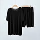 thumbnail image 1 of Pijamas frescos para parejas, pantalones finos de manga corta con hilo de seda de hielo de verano para mujer, ropa de abrigo, ropa de casa para hombre, traje, 1 of 3