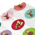 thumbnail image 6 of Curious George Shower Curtain Cartoon Art Bath Shower Curtains with 12 Hooks, Waterproof Washable Polyester Bathroom Home Decor Set 72x72 Inch, Iron, 6 of 8