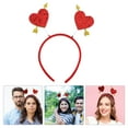 thumbnail image 2 of Masteelf Romantic Arrow Heart Headband for Valentine's Day Celebrations in Red Color Nonwoven Fabrics Plastic 0.5 inch wide, 2 of 10