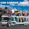thumbnail image 2 of Godderr 7PCS Kids Toddler Toys Car Die-Casting Construction Toys Car Transporter Playsets Children's Toys Truck Alloy Metal Car Playsets for Boys and Girls 3-9 Years Old, 2 of 9