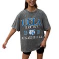 thumbnail image 2 of Women's Gameday Couture Grey UCLA Bruins Oversized Snow Wash T-Shirt, 2 of 5