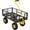 Black, variant on SPECSTAR Mesh Steel Garden Cart 880lb. Capacity, 38" x 21" with Removable Sides and 10 inch Wheels