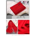 thumbnail image 1 of Chal de invierno de Cachemira para mujer, bufandas de Color sólido para mujer, chal de Color caramelo con borlas, bufanda suave para mujer ShuxiuWang 8390606106506, 1 of 1