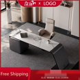 thumbnail image 2 of Free Shipping Modern Home Office Desk Boss Reception Luxury European Computer Desks Study Student Bureau Meuble Home Furniture My Lux Decor Round, 2 of 26