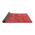 thumbnail image 2 of Ahgly Company Indoor Round Abstract Red Modern Area Rugs, 5' Round, 2 of 4