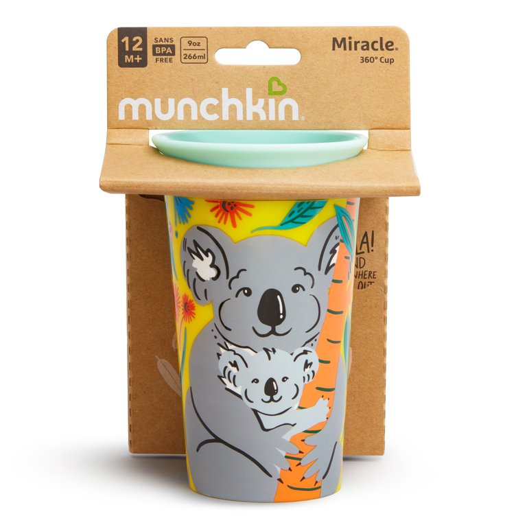 Munchkin® Miracle® 360° WildLove Sippy Cup, 9 oz, Koala, Unisex