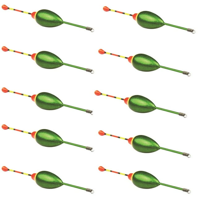 10x Flotador Brillante DYNWAVEMX Buena Flotabilidad Paulownia Ligero Indicación Cebo Pesca 1 pieza verde