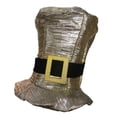 thumbnail image 1 of Shiny Gold Silver Metallic Tall Top Hat Adult Mens Womens Costume Accessory, 1 of 2