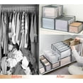 thumbnail image 5 of Happylost 6PCS Closet Organizers and Storage, Clothes Organizers Storage Foldable for Organizing Shirt Bras Panties Socks Trouser, 5 of 6