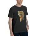 thumbnail image 2 of Tiger Men's T-Shirt Cotton 100% Summer Tops Fashion Casual Tiger Short Sleeves for Men Women Round Collar Top Tees, 2 of 6