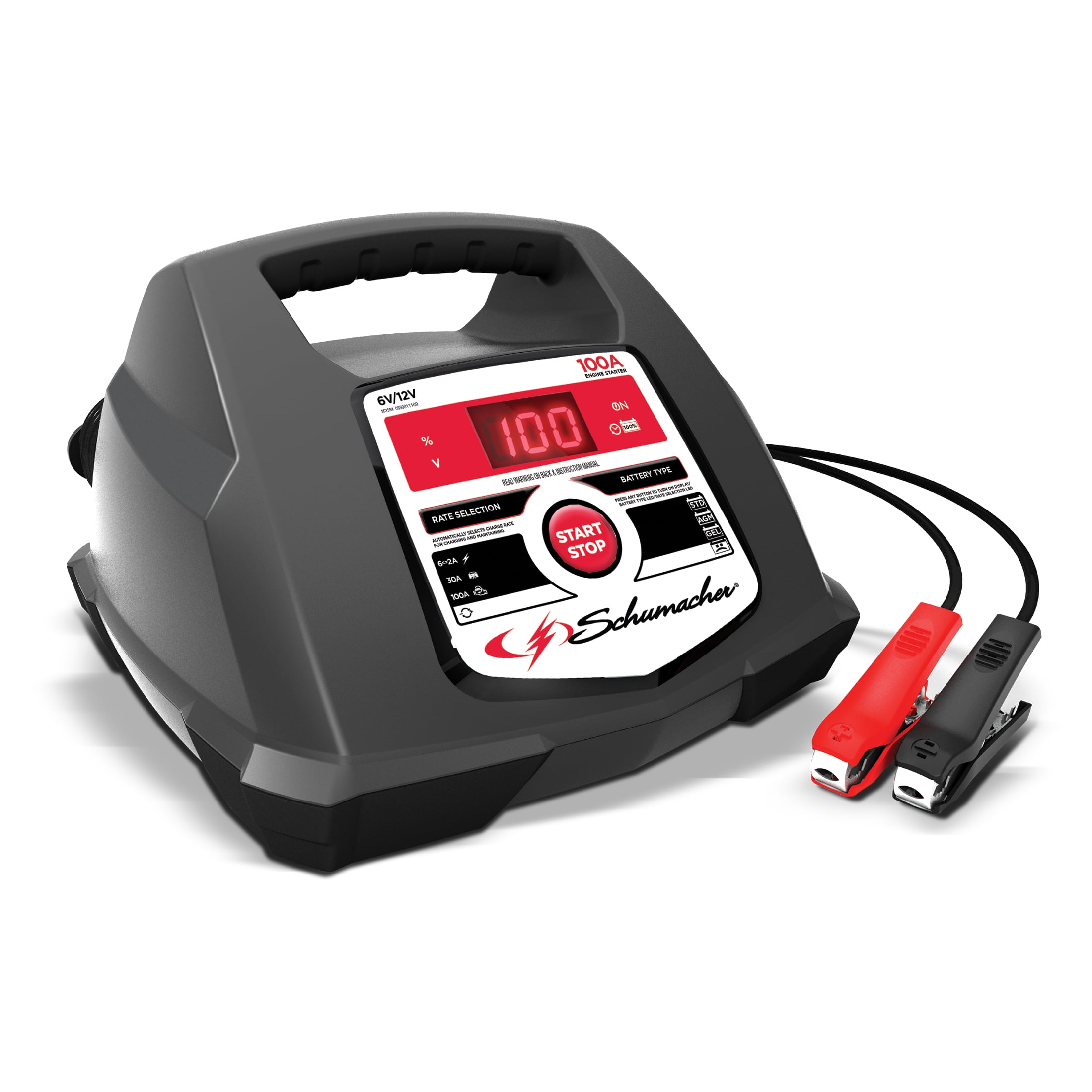 2 12-Volt Automatic Battery Charger 6 10 Amp Fast Charge w/ Carry Handle 