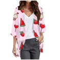 thumbnail image 1 of VBARHMQRT Cardigan pour Femmes, Mode Décontractée, Léger et Confortable, Vacances à la Plage, Cardigan en Chiffon, Cardigan de Soleil 4, 1 of 1