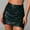 X-97Green, variant on YMNXA Womens Skirt High Waist Solid Color Pleated Hem Stylish Comfortable Mini Skirt For Party Blue L