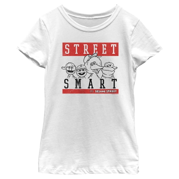 Girl's Sesame Street Hood Smart Group Graphic T-Shirt