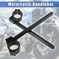 thumbnail image 2 of 1 Pair 50mm Motorcycle Handlebar Adjustable Motorbike Motorcycle Clip Ons Handle Bar Universal Replacement Black, 2 of 6