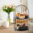 thumbnail image 3 of TABLZONE Black Multi Tier Cake Stand Metal Cupcake Tower for Party and Kitchen Display, 3 of 7