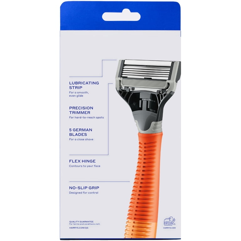 Harry's Original Men's Razor, Ember Orange, 5 Refill Cartridges photo 7