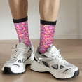 thumbnail image 6 of Rateoe Colorful Donuts 1 for Women Casual Calf Socks - Cute Crew Socks - Thin Soft Above Ankle Socks Size 5-11, 6 of 6