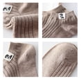thumbnail image 4 of WoWstyle Men's Ankle Socks Low Cut Stripe Cushioned No Show Athletic Moisture Wicking Size 5-10 Solid Socks for Men 5 Pairs, 4 of 7