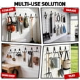 thumbnail image 2 of 16 Pack Garage Hooks Heavy Duty Garage Wall Hooks Tool Hanger, Wall Mount Storage Hooks for Hanging Bike,Ladder,Tools,Anti-Slip Coating, 2 of 8