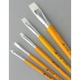 thumbnail image 3 of Cheep! White Nylon LH Bright #2 Paint Brush with Wood Handle - paint brushes for Acrylic , Oil or Watercolor - Face application, Nail Art, 3 of 3