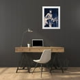 thumbnail image 3 of Urban Road 12x14 White Modern Wood Framed Museum Art Print Titled - James Dean Blue Poster, 3 of 4