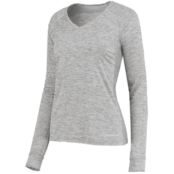 Holloway Sportswear L Womens Electrify Coolcore® Long Sleeve Tee Athletic Grey Heather 222770