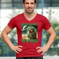 thumbnail image 4 of Bobrini Cactusini Su Saturno Men's V-Neck T-shirt Italian Brainrot Gen Z Meme, 4 of 7