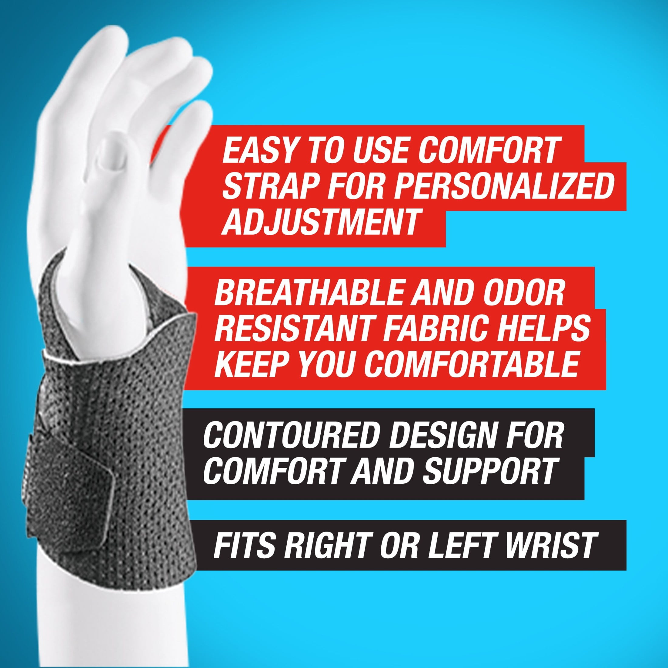 ACE Brand Adjustable Performance Comfort Wrist Support, 1 Support