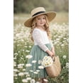 thumbnail image 2 of 2Bunnies Girls' 12M-10yr Peony Lace Straight Long Sleeve Knee Flower Girl Dress, 2 of 7