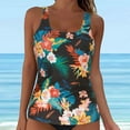 thumbnail image 2 of TOWED22 Women's Tankini Top Only Tummy Control Bathing Suits Top U Neck Swimwear Tops No Bottom(Camouflage,L), 2 of 5