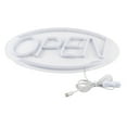 thumbnail image 1 of Letreros de neón LED colgantes con forma de letras ABIERTAS, luz LED USB para tiendas en casa, 1 of 14