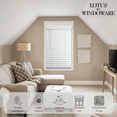 thumbnail image 3 of Lotus & Windoware Cordless 2" Faux Wood Room Darkening Horizontal Blind, 31" W x 72" L, Bright White, Embossed, 3 of 6