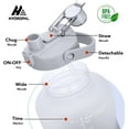 thumbnail image 3 of 1 Gallon Water Bottles with Straw, 128 oz / 3.8L Water Bottle BPA Free Innovative 2-IN-1 Lid Gym Bottle with Times to Drink Motivational, Large for Sports Fitness Camping Water Jug One Gallon, 3 of 8