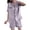 #0260-Gray, variant on Pounoo Womens Satin Loungewear Sets V Neck Short Sleeve Solid Color Two Piece Outfits Casual Loose Lightweight Soft Comfy Sleepwear Gift
