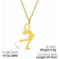 thumbnail image 6 of Inspirational Gymnast Pendant Necklace Ballet Ballerina Sports Dance Solo USA Gymnastics Choker Team Jewelry Woman Coach Daughter, 6 of 13