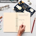 thumbnail image 5 of White Cats Flowers Leaves Ring Binder Notebook Journey Note Diary College Ruled Spiral Notebook Study Loose Leaf Paper A5 60 Pages, 5 of 8