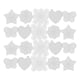 thumbnail image 1 of 25 piezas de lienzo de plástico para coser, con forma de corazones, estrellas, flores y mariposas, hojas de malla de plástico en blanco para bordado en punto de cruz., 1 of 6