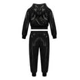thumbnail image 4 of LIJCC Toddler Girls' Performance Costume Sequin Hip Hop Jazz Street Dance Outfits Long Sleeve Suits Breathable Pullover and Pants Set Sports Tracksuit Fall Sets, 4 of 8