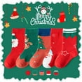 thumbnail image 2 of WBQ 5 Pairs Kids Christmas Socks Novelty Socks For Children Christmas Gift, 2 of 8