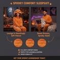 thumbnail image 7 of Pumpkin Onesie Adult, Halloween Pumpkin Costume Pajamas, Plush Fleece Hooded One-Piece Pajamas Long Sleeve Cozy Home Loungewear Orange L, 7 of 7