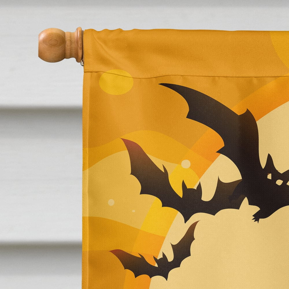 Halloween Cocker Spaniel Black Flag Canvas House Size