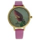 thumbnail image 1 of CRF005 La Florale - Reloj con correa de cuero dorado/rosa de Charlotte Raffaelli para mujer - Reloj de 1 pieza, 1 of 1