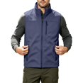 thumbnail image 6 of WRKEKC Softshell Vest for Men Stand Collar Zip-Up Multi Pocket Windproof Sleeveless Outerwear for Hiking and Daily Outfits, 6 of 9