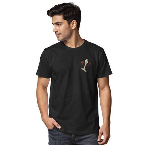 Men's Toy Story Forky Don't Know About This Graphic Tee Black 2X Large