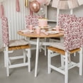 thumbnail image 3 of Farmhouse Red Chair Back Covers, Removable Chair Covers for Dining Chairs Set of 6, Washable Chairs Slipcovers Back Seat Protector for Wedding Party 19"x20", 3 of 9