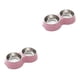thumbnail image 2 of Greeniant Cuencos dobles para mascotas - Acero inoxidable Conveniente para alimentar mascotas en el hogar Accesorios para perros de acero Rosa 1 2piezas, 2 of 6