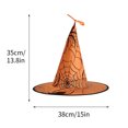 thumbnail image 2 of Vikakiooze Halloween Witch Hats, Halloween Party Glowing Hat Halloween Lighted Hanging Witch Hats, Halloween Hat Lights Halloween Party Decorations, Halloween Decorations For Indoor Outdoor, 2 of 6
