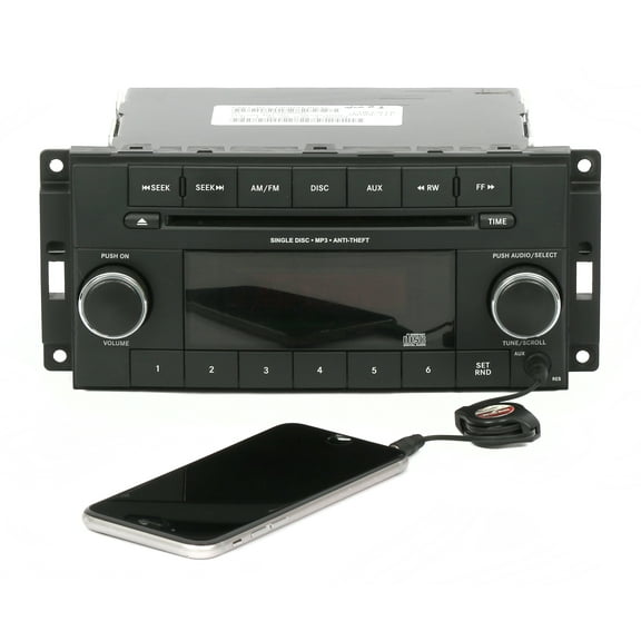 Restored 12-16 Chrysler Town & Country Dodge Caravan AM FM Radio CD w Aux P05091301AC RES (Refurbished)