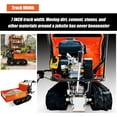 thumbnail image 4 of 660 Lbs Capacity Track Barrow, Convertible Sides, Steel Electric Wheelbarrow, Gas Powered Dumper Garden Cart, 3F+1R Gearbox, Briggs & Stratton CR950, 208cc 6.5HP, 4 of 11